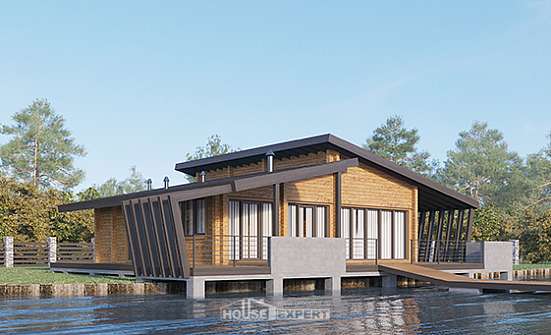 100-007-П Проект бани из дерева Туапсе | Проекты домов от House Expert