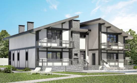 280-002-П Проект двухэтажного дома мансардой, компактный загородный дом из кирпича Кропоткин | Проекты домов от House Expert