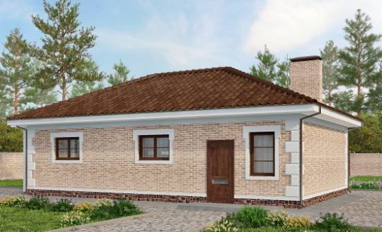 070-005-П Проект гаража из кирпича Апшеронск | Проекты домов от House Expert