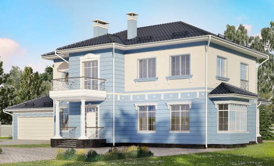 285-003-Л Проект двухэтажного дома, гараж, красивый коттедж из кирпича Кропоткин | Проекты домов от House Expert