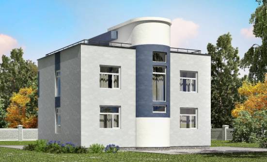 180-005-П Проект двухэтажного дома, простой коттедж из бризолита Апшеронск | Проекты домов от House Expert