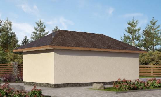 040-001-П Проект гаража из твинблока Кропоткин | Проекты одноэтажных домов от House Expert