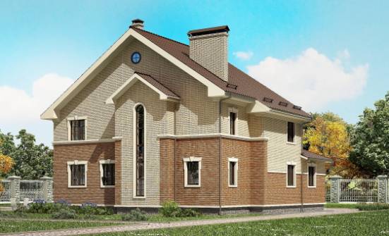 300-004-Л Проект двухэтажного дома, красивый дом из газосиликатных блоков Ейск | Проекты домов от House Expert