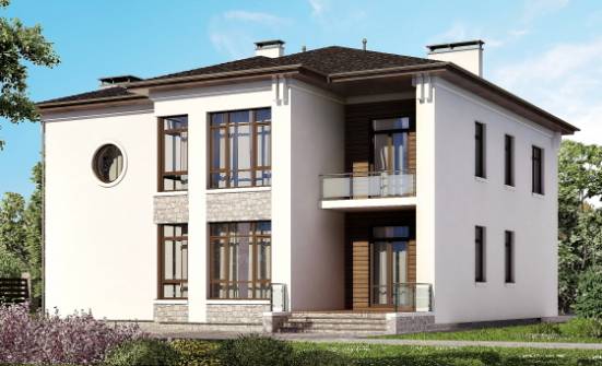 300-005-П Проект двухэтажного дома, красивый коттедж из кирпича Кореновск | Проекты домов от House Expert