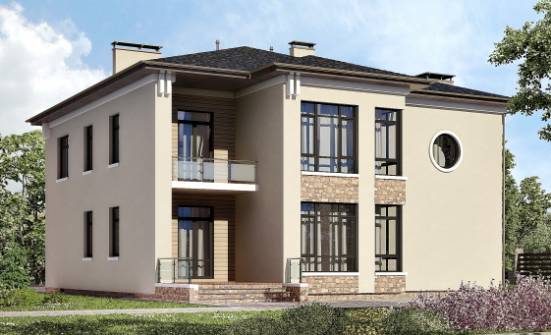 300-005-Л Проект двухэтажного дома, уютный загородный дом из кирпича Абинск | Проекты домов от House Expert