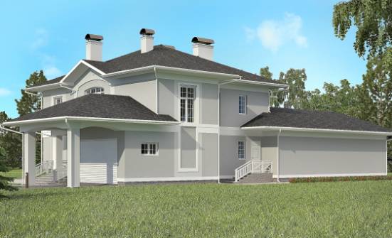 360-001-П Проект двухэтажного дома, гараж, современный загородный дом из кирпича Темрюк | Проекты домов от House Expert
