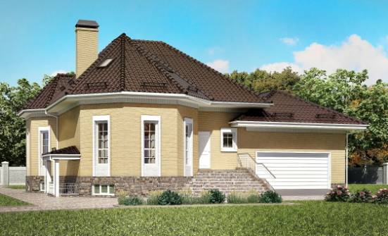 400-001-П Проект трехэтажного дома с мансардой, гараж, большой загородный дом из поризованных блоков Туапсе | Проекты домов от House Expert