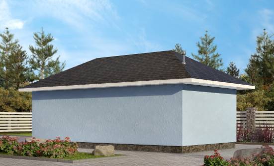 040-001-Л Проект гаража из бризолита Сочи | Проекты одноэтажных домов от House Expert