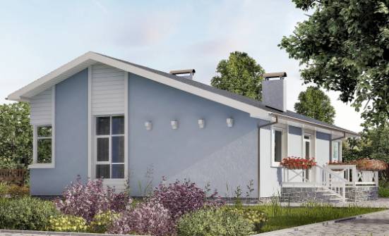 110-003-Л Проект одноэтажного дома, скромный коттедж из поризованных блоков Краснодар | Проекты домов от House Expert