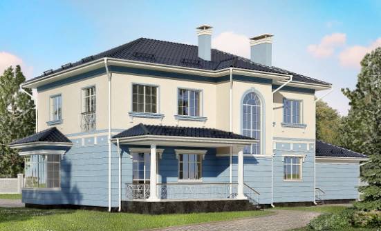 285-003-Л Проект двухэтажного дома, гараж, красивый коттедж из кирпича Кропоткин | Проекты домов от House Expert