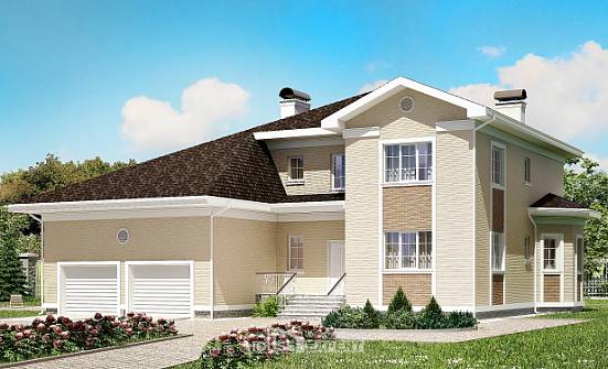 335-001-Л Проект двухэтажного дома, гараж, большой коттедж из кирпича Новороссийск | Проекты домов от House Expert