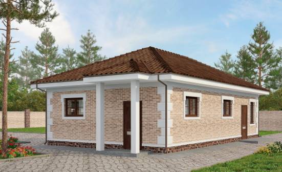 070-005-П Проект гаража из кирпича Апшеронск | Проекты домов от House Expert