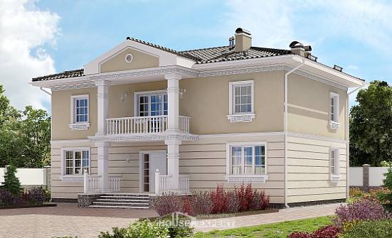 210-005-Л Проект двухэтажного дома, красивый домик из бризолита Приморско-Ахтарск | Проекты домов от House Expert