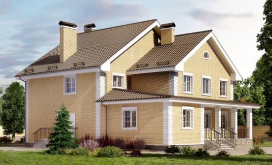 320-003-Л Проект двухэтажного дома, красивый домик из теплоблока Лабинск | Проекты домов от House Expert