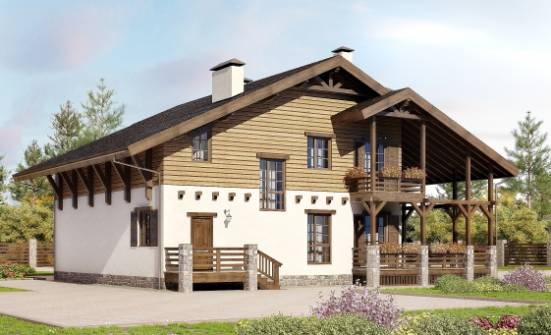 260-001-П Проект двухэтажного дома мансардой, уютный домик из кирпича Кореновск | Проекты домов от House Expert