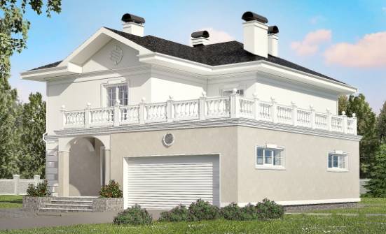 340-002-П Проект двухэтажного дома, гараж, просторный коттедж из кирпича Новокубанск | Проекты домов от House Expert