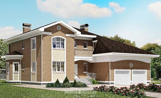 335-002-П Проект двухэтажного дома, гараж, классический коттедж из кирпича Крымск | Проекты домов от House Expert