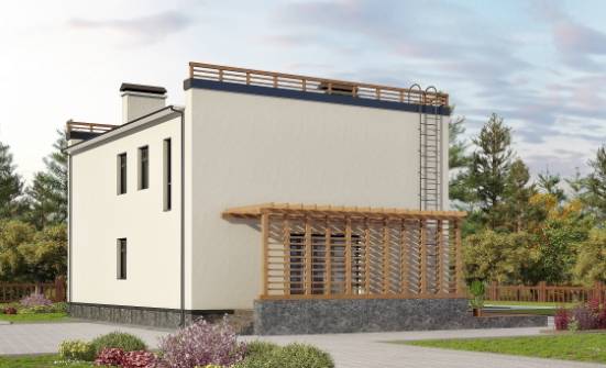 215-002-Л Проект двухэтажного дома, современный дом из поризованных блоков Абинск | Проекты домов от House Expert