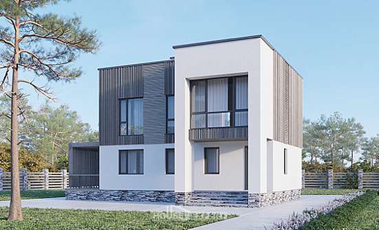 150-017-П Проект двухэтажного дома, уютный домик из газосиликатных блоков Геленджик | Проекты домов от House Expert