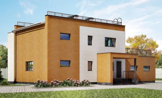 180-012-П Проект двухэтажного дома и гаражом, классический коттедж из кирпича Белореченск | Проекты домов от House Expert