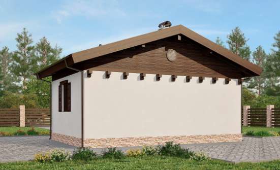 040-003-П Проект бани из теплоблока Тимашёвск | Проекты одноэтажных домов от House Expert