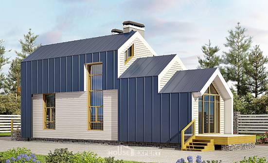 060-006-П Проект двухэтажного дома с мансардой, бюджетный домик из теплоблока Горячий Ключ | Проекты домов от House Expert