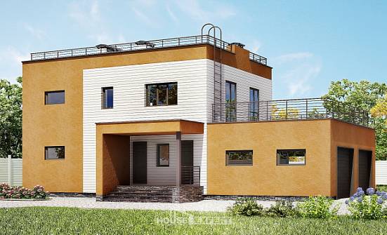 180-012-П Проект двухэтажного дома и гаражом, классический коттедж из кирпича Белореченск | Проекты домов от House Expert