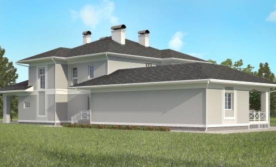 360-001-П Проект двухэтажного дома, гараж, современный загородный дом из кирпича Темрюк | Проекты домов от House Expert