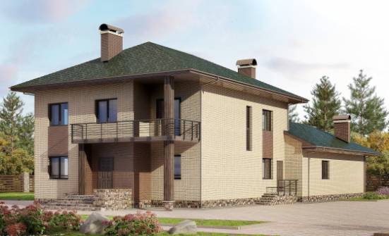 305-003-П Проект двухэтажного дома, классический домик из бризолита Белореченск | Проекты домов от House Expert