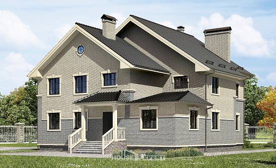 300-004-П Проект двухэтажного дома, красивый домик из твинблока Новороссийск | Проекты домов от House Expert