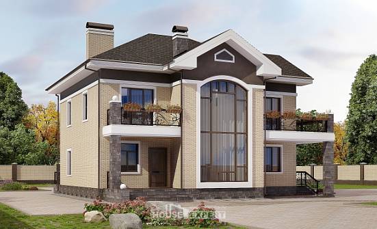 200-006-П Проект двухэтажного дома, средний дом из кирпича Кореновск | Проекты домов от House Expert
