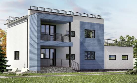 180-012-Л Проект двухэтажного дома и гаражом, уютный загородный дом из кирпича Белореченск | Проекты домов от House Expert