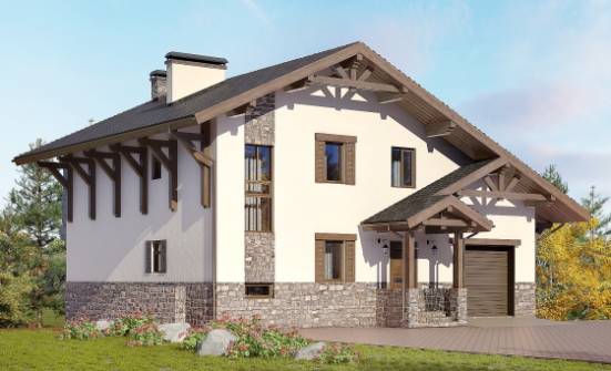 305-002-Л Проект трехэтажного дома с мансардой, огромный домик из кирпича Курганинск | Проекты домов от House Expert
