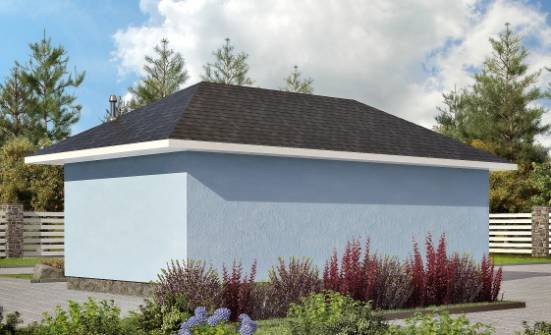 040-001-Л Проект гаража из бризолита Сочи | Проекты домов от House Expert