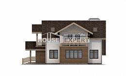 155-010-Л Проект двухэтажного дома мансардный этаж, гараж, доступный домик из газобетона, Новороссийск | Проекты домов от House Expert
