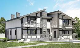280-002-П Проект двухэтажного дома с мансардным этажом, бюджетный загородный дом из кирпича, Анапа | Проекты домов от House Expert