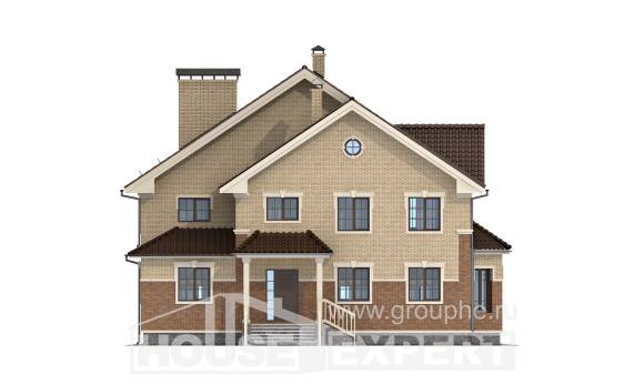 300-004-Л Проект двухэтажного дома, классический загородный дом из твинблока, Тимашёвск