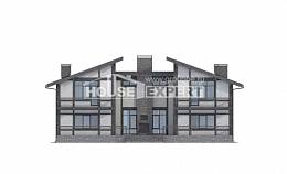 280-002-П Проект двухэтажного дома с мансардой, красивый домик из кирпича, Крымск | Проекты домов от House Expert