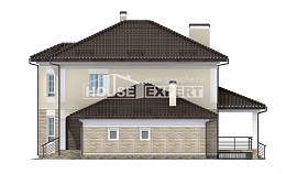 220-007-П Проект двухэтажного дома, гараж, просторный коттедж из кирпича, Приморско-Ахтарск