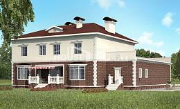 380-001-Л Проект двухэтажного дома, гараж, большой дом из кирпича, Крымск