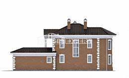150-006-П Проект двухэтажного дома и гаражом, современный домик из поризованных блоков Геленджик | Проекты домов от House Expert