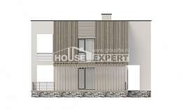 150-017-П Проект двухэтажного дома, простой коттедж из бризолита Новокубанск | Проекты домов от House Expert