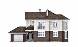 190-002-Л Проект двухэтажного дома, гараж, современный загородный дом из газосиликатных блоков, Армавир