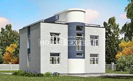 180-005-П Проект двухэтажного дома, простой загородный дом из арболита, Армавир