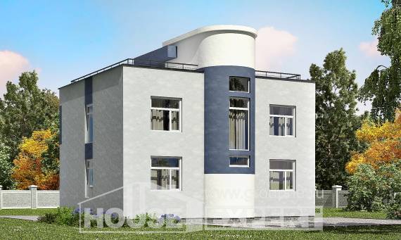 180-005-П Проект двухэтажного дома, простой загородный дом из арболита, Армавир