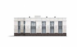 400-005-Л Проект двухэтажного дома и гаражом, красивый домик из кирпича, Новокубанск