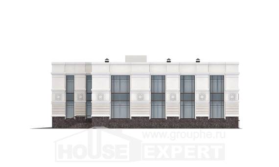 400-005-Л Проект двухэтажного дома и гаражом, красивый домик из кирпича, Новокубанск