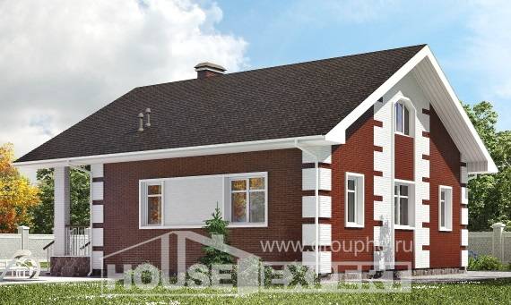 115-001-П Проект двухэтажного дома с мансардой, современный дом из блока, Новокубанск