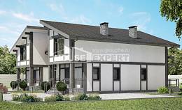 280-002-П Проект двухэтажного дома с мансардным этажом, скромный загородный дом из кирпича, Сочи | Проекты домов от House Expert
