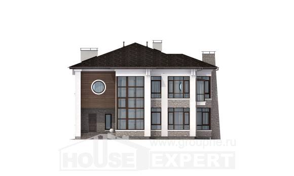 300-005-П Проект двухэтажного дома, большой дом из кирпича, Новороссийск